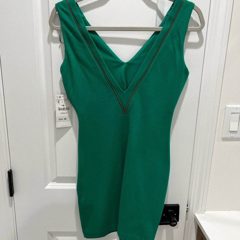 Zara Green Mini Dress